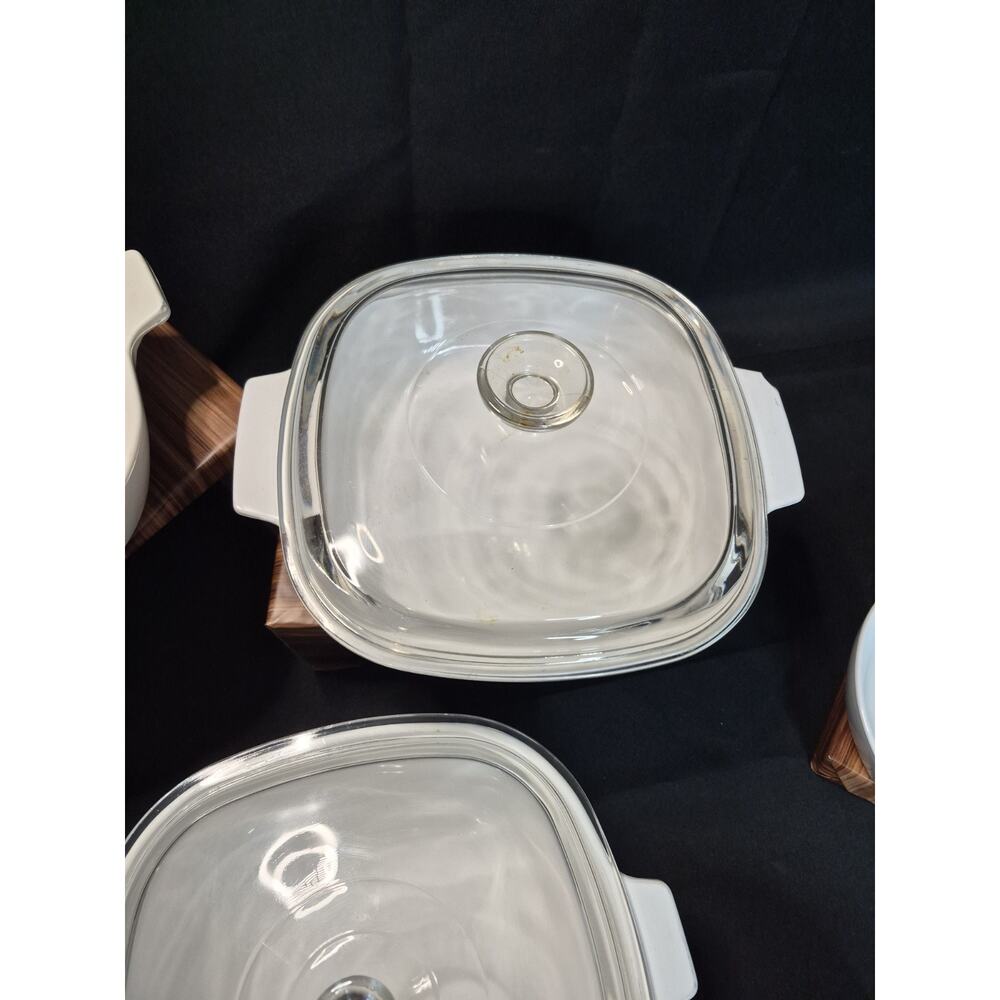 Vintage CorningWare Blue Cornflower Casserole Baking Dishes 7 Peices Plus 4 Lids - Picture 4 of 16